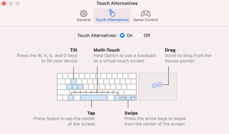 touch alternatives macos big sur