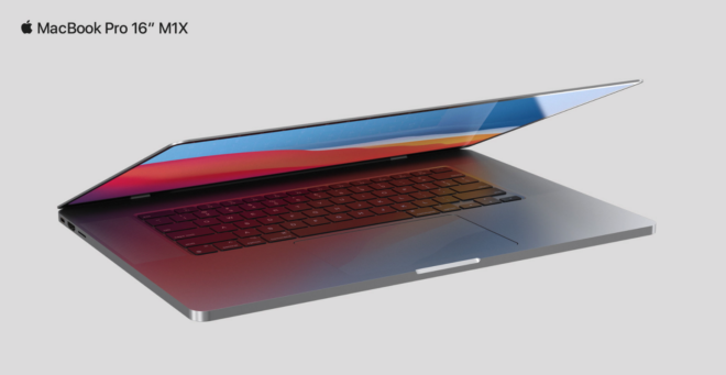 Macbook Pro 16 con chip M1X prende vita in questo concept