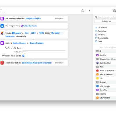 Pixelmator Pro aggiungerà l’integrazione alle Shortcuts su macOS