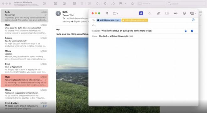 macOS Monterey supporterà le nuove estensioni per le app di posta elettronica