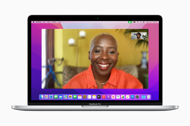 macOS Monterey Recensione facetime