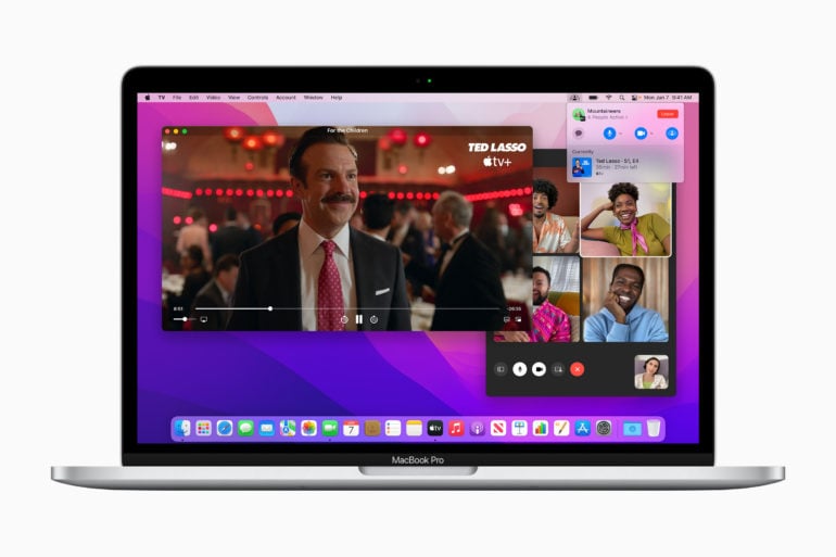 macOS Monterey Recensione facetime