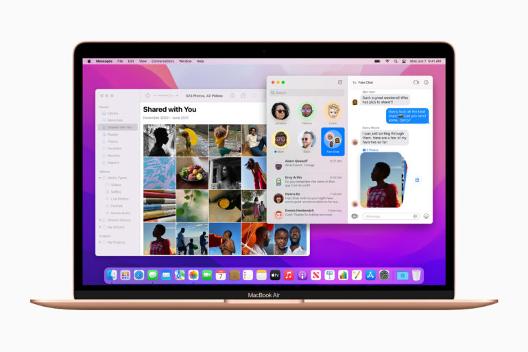 macOS Monterey Recensione imessage