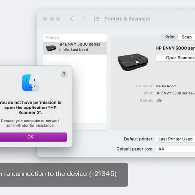 macOS 11.6 risolve un problema di permessi con alcuni scanner