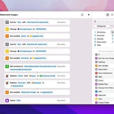 Pixelmator Pro Beta attiva le Shortcut su macOS Monterey