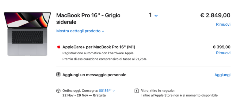 applecare+ macbook pro 16