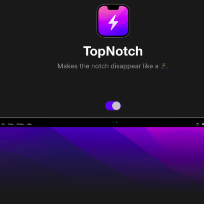 TopNotch, come nascondere la tacca dei nuovi MacBook Pro