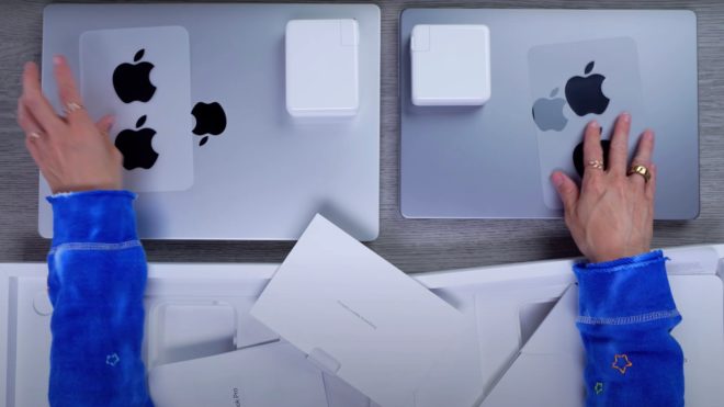 Adesivi Apple neri nelle confezioni dei nuovi MacBook Pro