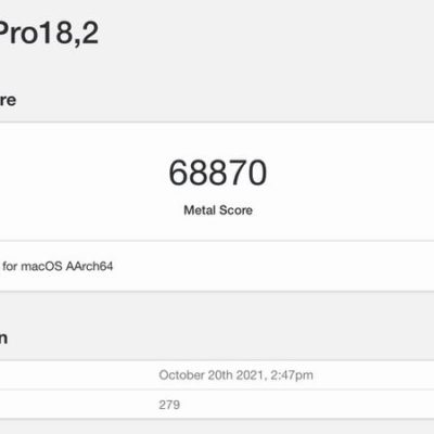 La GPU dell’M1 Max è tre volte più veloce del primo M1