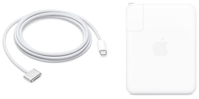 Apple vende un nuovo cavo da USB‑C a MagSafe 3 e un alimentatore USB-C da 140W GaN