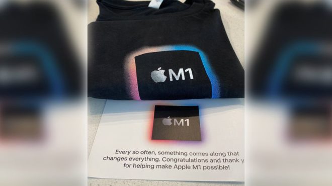 Un anno di M1, Apple regala una t-shirt al team Apple Silicon