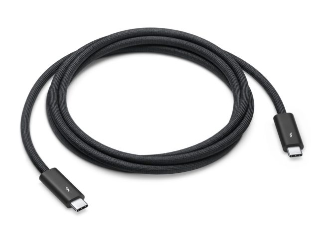 Disponibile il nuovo cavo Thunderbolt 4 Pro di Apple