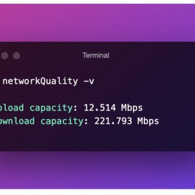 Il Mac integra un tool per misurare la velocità della connessione internet