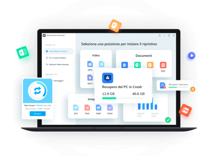 File persi o cancellati? Wondershare Recoverit ti aiuta a ritrovarli