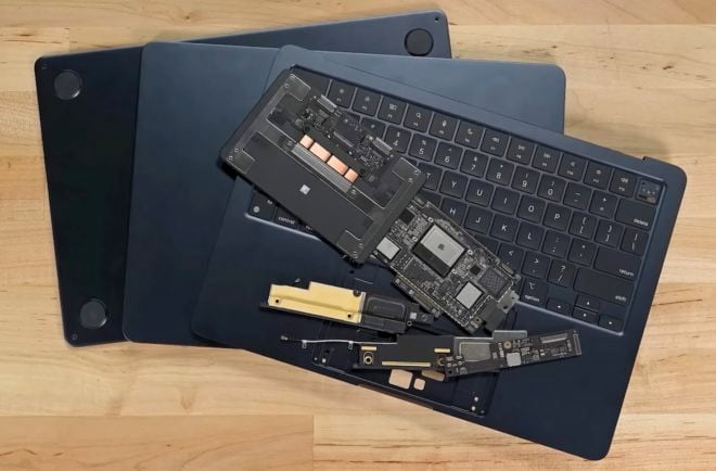 iFixit smonta il MacBook Air M2, c’è l’accelerometro