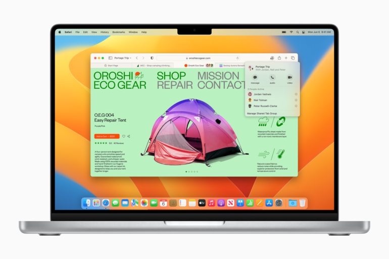 macOS ventura safari