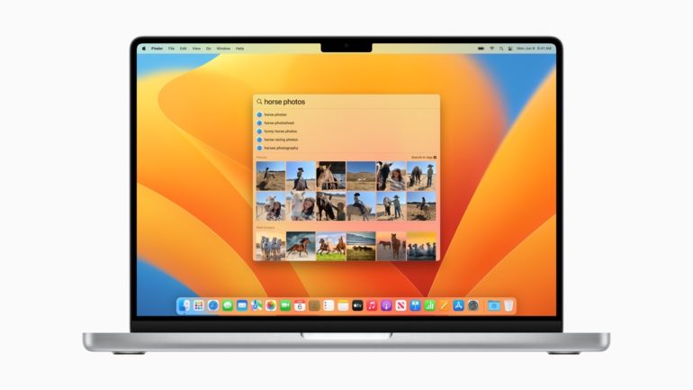 macOS ventura spotlight