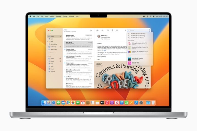 mail macOS ventura