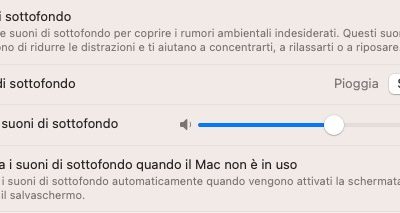 Come rilassarsi con i “Suoni di sottofondo” su macOS Ventura