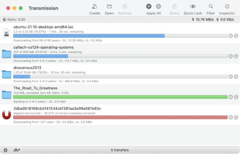transmission mac client torrent
