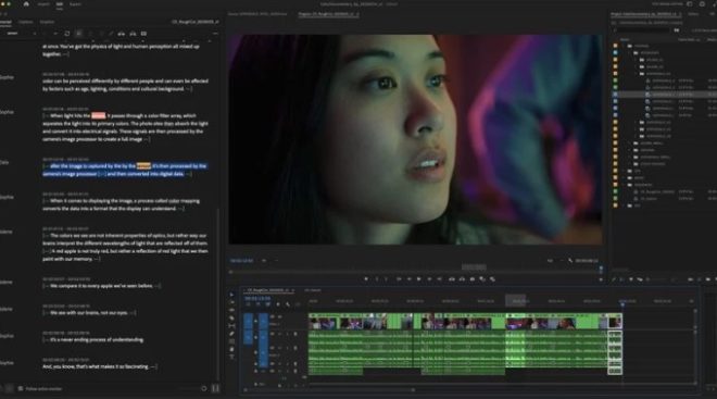 Su Adobe Premiere Pro arriva una funzionalità di editing video basata su testo e IA