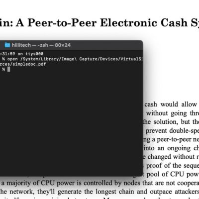 Apple rimuove il whitepaper di Bitcoin da macOS