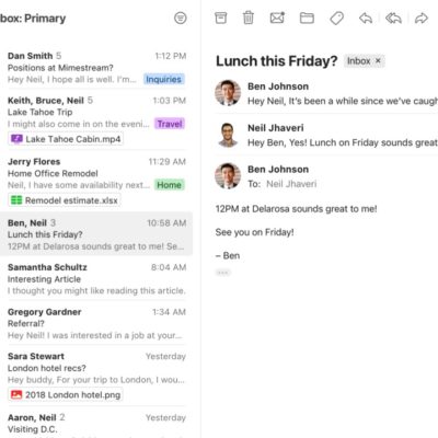 Da un ex ingegnere Apple arriva Mimestream, un nuovo client Gmail per macOS