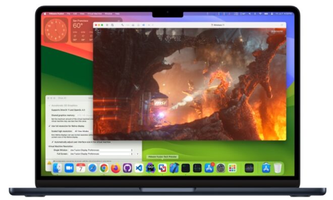 VMware Fusion aggiunge l’accelerazione 3D per Windows 11 sui Mac Apple Silicon