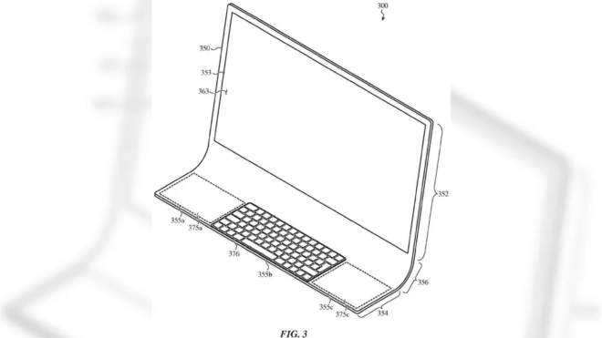 Nuovo brevetto Apple mostra come potrebbe apparire un iMac pieghevole