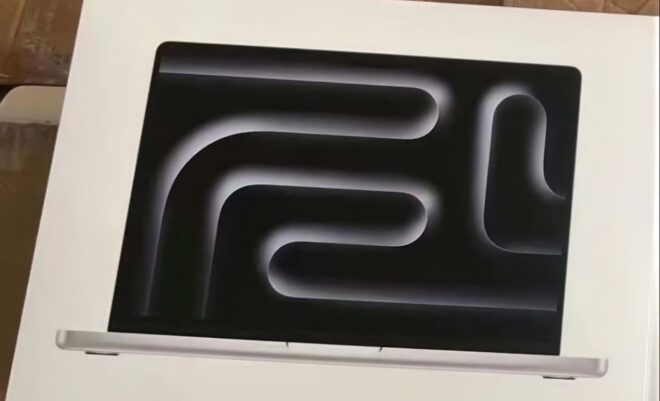 È questa la confezione dei MacBook Pro M3?