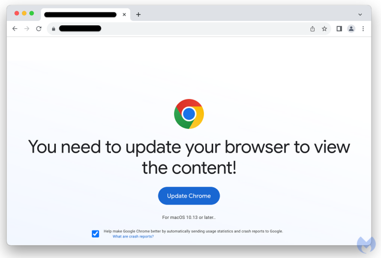 chrome amos malware