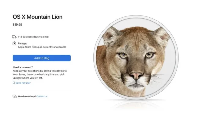 Apple rimuove OS X Lion and Mountain Lion dal suo store online [AGGIORNATO]
