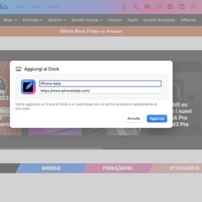 Come trasformare i siti web in app che puoi aprire dal dock di macOS Sonoma