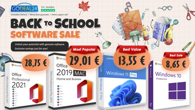 Ritorno a scuola? Microsoft Office per Mac o Windows a soli 17€ su Godeal24