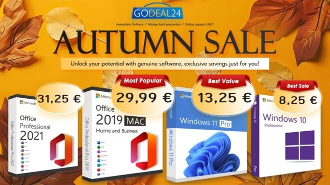 Microsoft Office a meno di 30€ per PC o Mac con le offerte autunnali di Godeal24