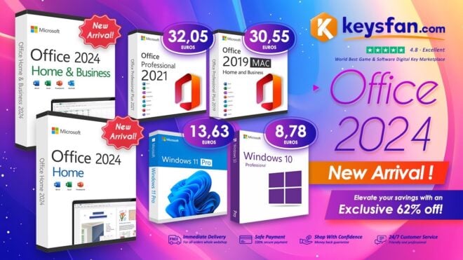 Microsoft Office per Mac a partire da 30€ su Keysfan per migliorare la propria produttività