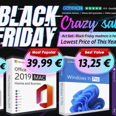 Godeal24 Black Friday: Microsoft Office con l’80% di sconto