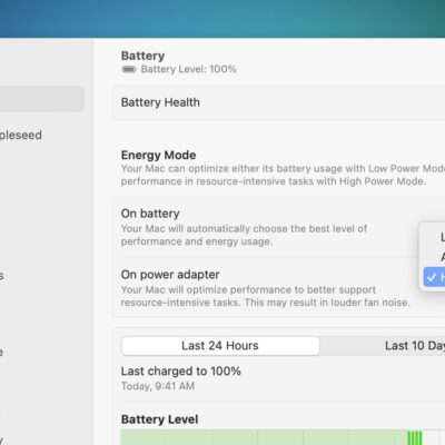 Apple estende la modalità Prestazioni elevate ai modelli MacBook Pro e Mac Mini con M4 Pro