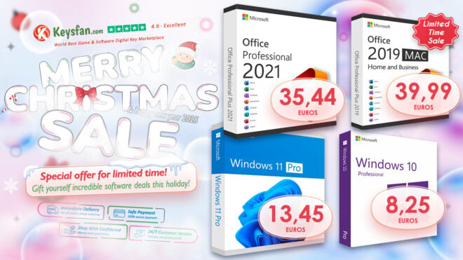 Questo Natale, regalatevi Microsoft Office per Mac o PC a partire da soli 15€ su Keysfan