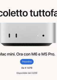 Apple annuncia i nuovi Mac mini M6 e M5 Pro